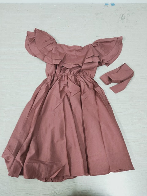 Neploe New Arrival Strapless Women Short  Dress 2020 Solid Summer Slash Neck Vestido Korean Ruffles Sashes One Size Robe 43077
