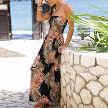 Load image into Gallery viewer, 2020 Summer Dress Plus Size Beach Sexy Bandeau Holiday Off Shoulder Long Dress Ladies Summer Solid Party  Maxi Dresses
